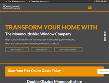 Tablet Screenshot of monmouthshirewindows.com